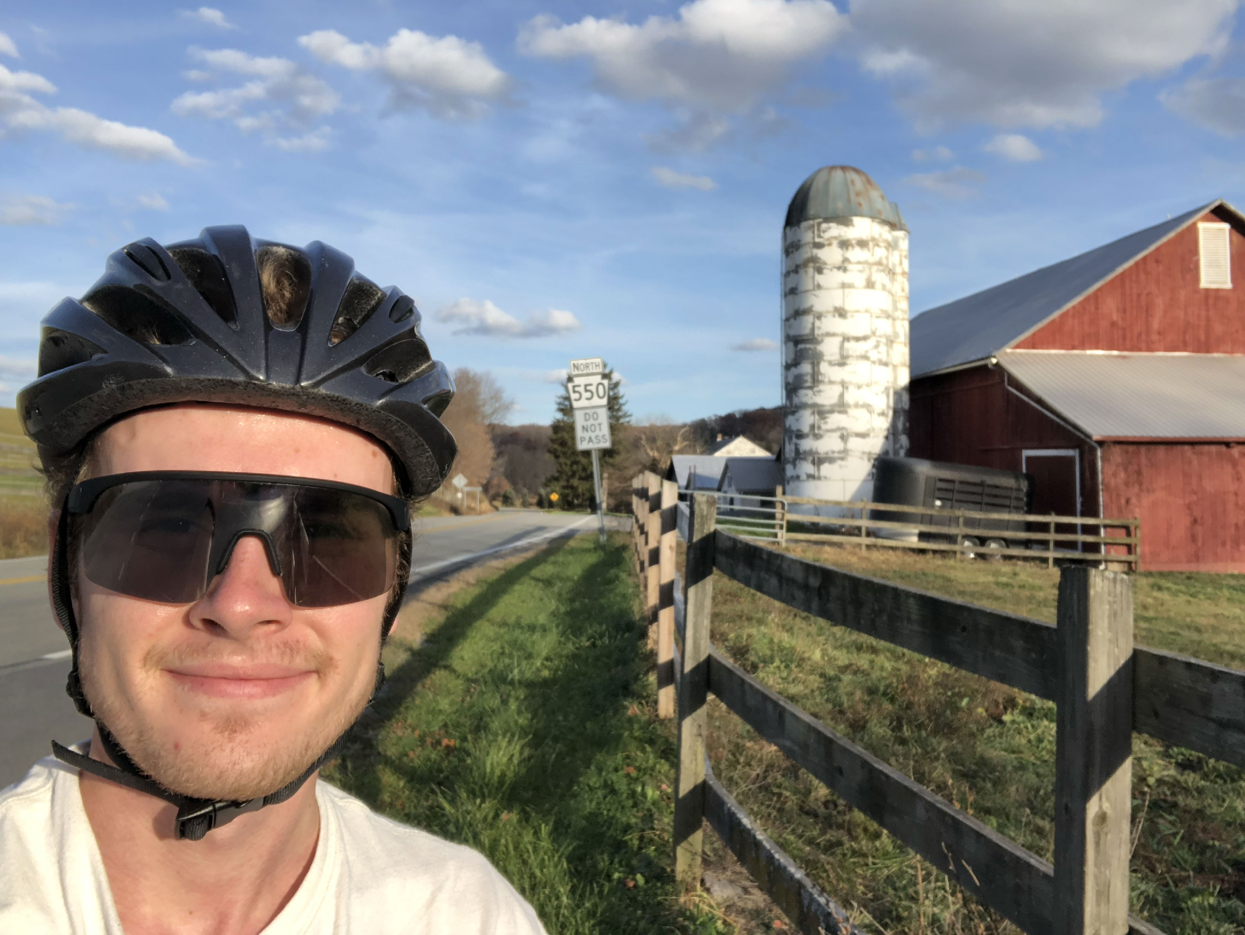 ... is the bike ride to get there.